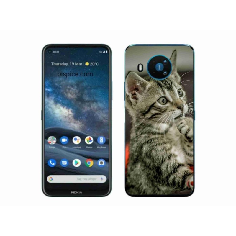 Gelové pouzdro mmCase na mobil Nokia 8.3 5G - roztomilá kočka