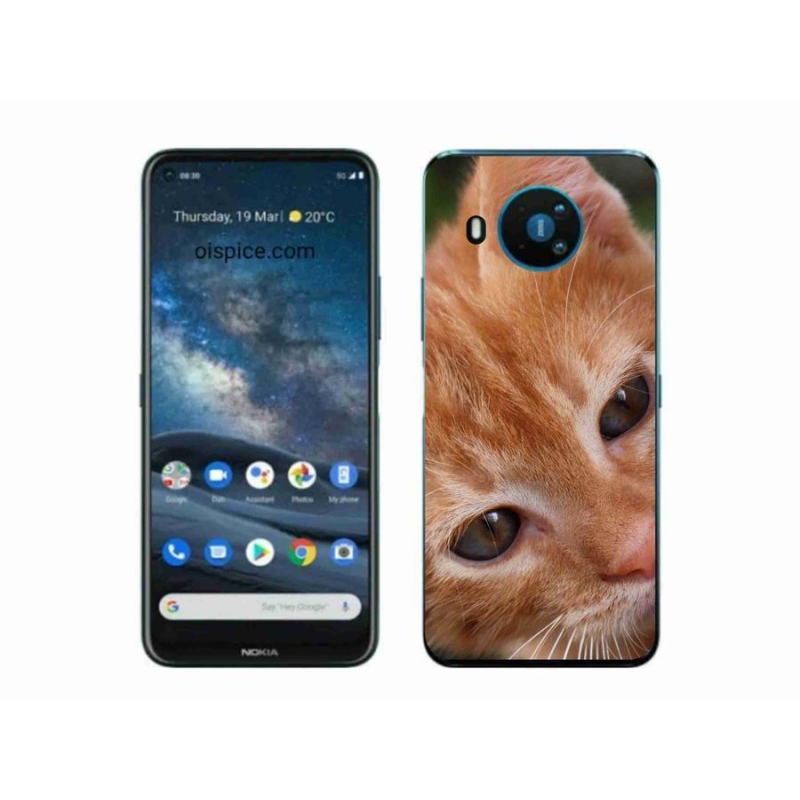 Gelové pouzdro mmCase na mobil Nokia 8.3 5G - zrzavé kotě