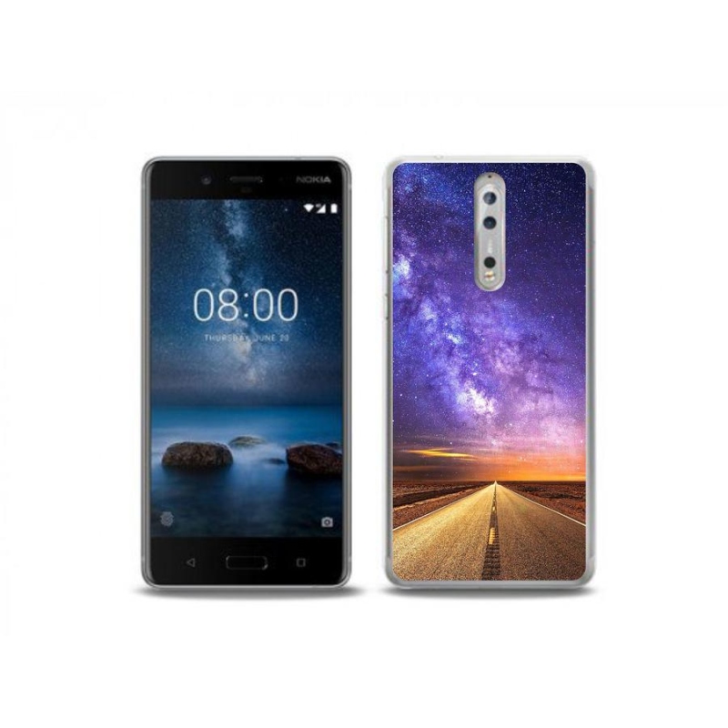 Gelové pouzdro mmCase na mobil Nokia 8 - americká silnice