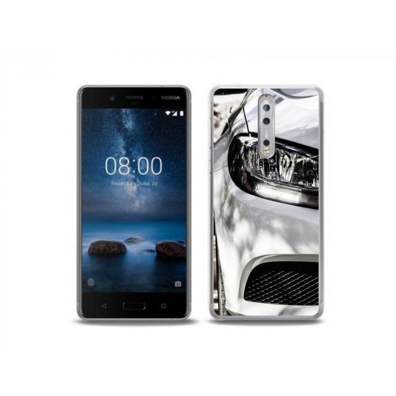 Gelové pouzdro mmCase na mobil Nokia 8 - auto