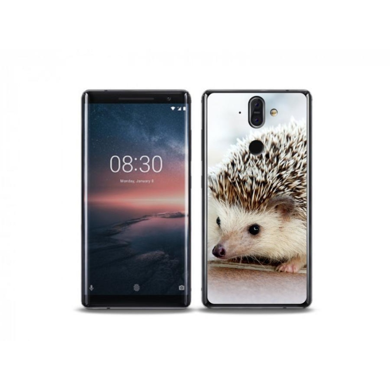 Gelové pouzdro mmCase na mobil Nokia 8 Sirocco - ježek
