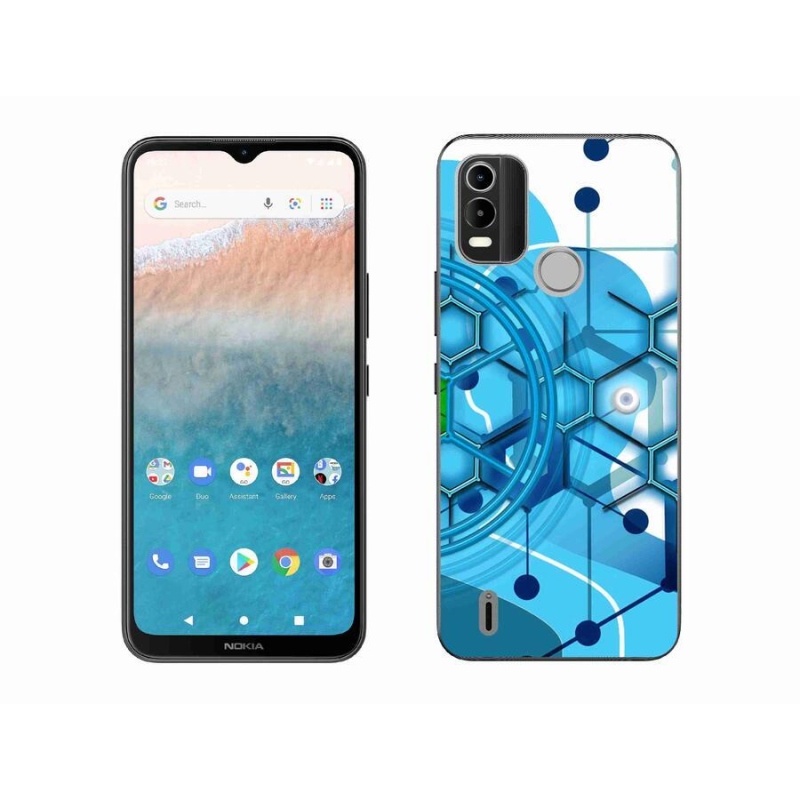 Gelové pouzdro mmCase na mobil Nokia C21 Plus - abstraktní vzor 2