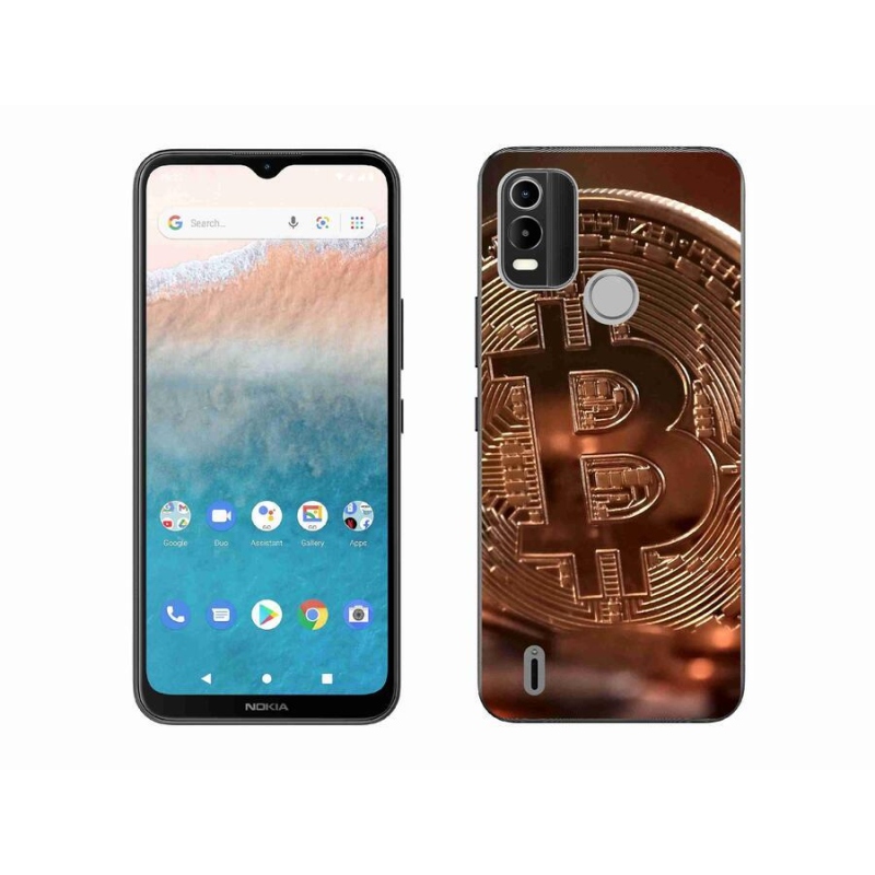 Gelové pouzdro mmCase na mobil Nokia C21 Plus - bitcoin