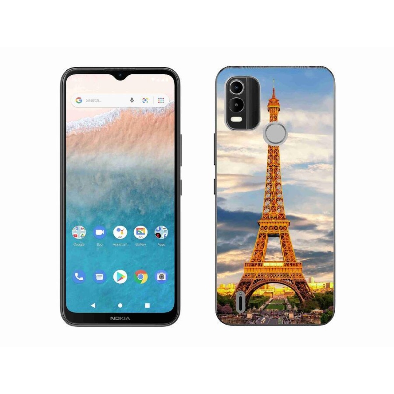 Gelové pouzdro mmCase na mobil Nokia C21 Plus - eiffelova věž 3