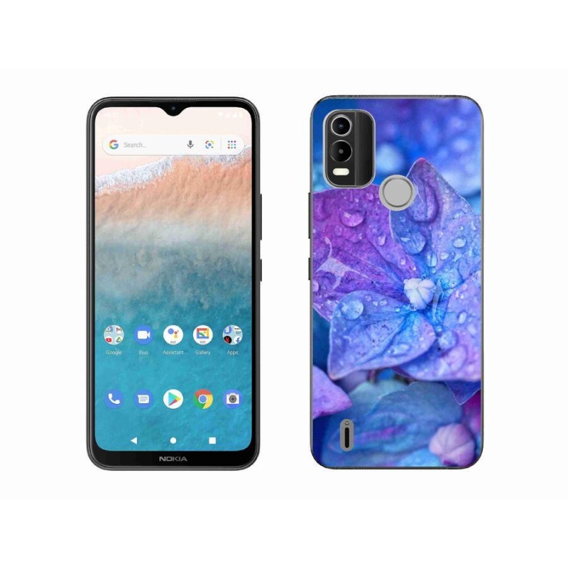 Gelové pouzdro mmCase na mobil Nokia C21 Plus - fialový květ