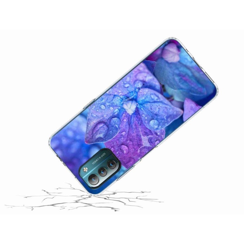 Gelové pouzdro mmCase na mobil Nokia G11/G21 - fialový květ