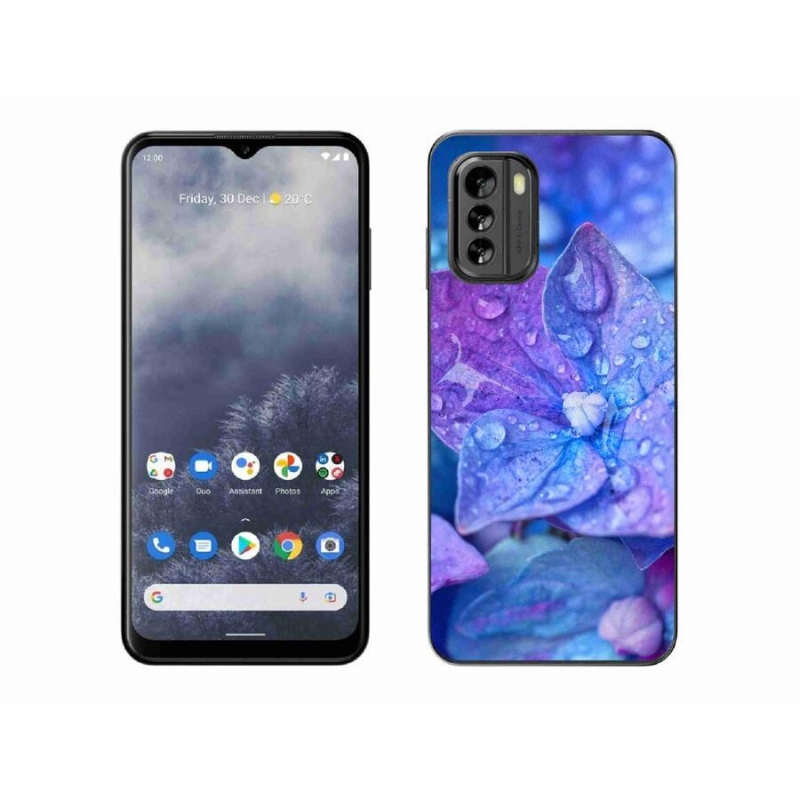 Gelové pouzdro mmCase na mobil Nokia G60 5G - fialový květ