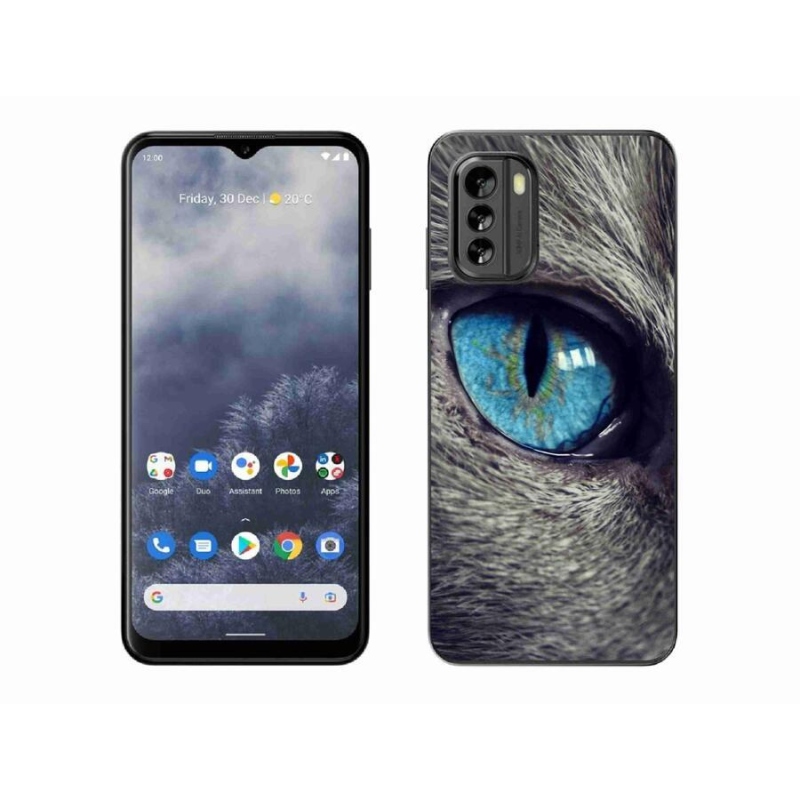Gelové pouzdro mmCase na mobil Nokia G60 5G - modré kočičí oko