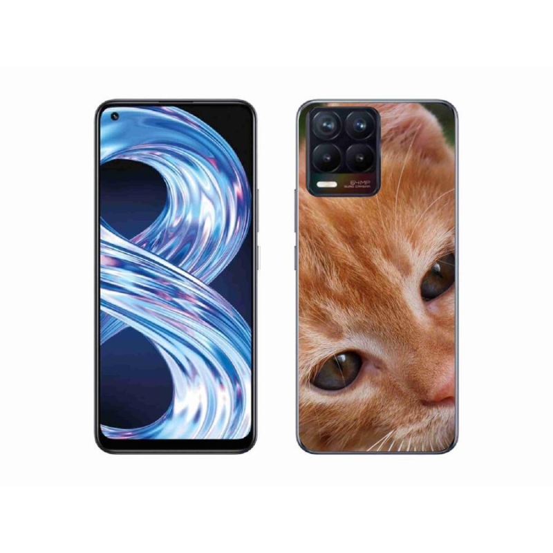 Gelové pouzdro mmCase na mobil Realme 8 Pro - zrzavé kotě