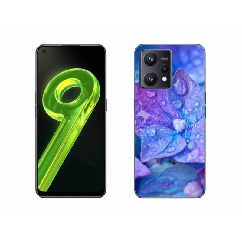 Gelové pouzdro mmCase na mobil Realme 9 4G - fialový květ
