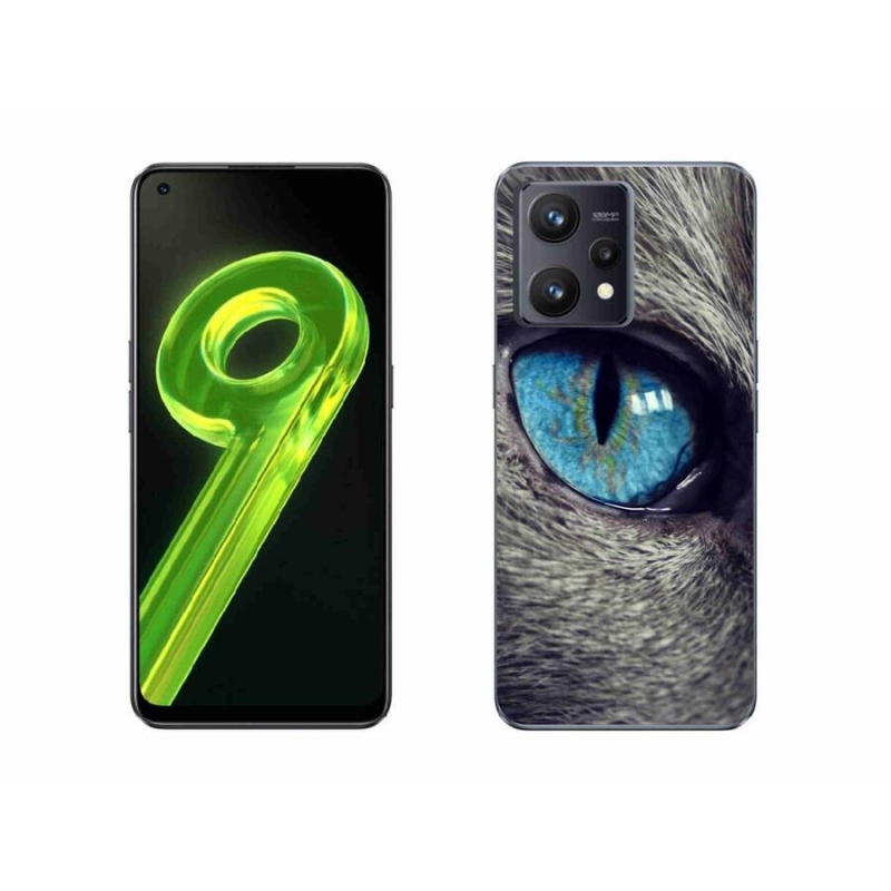 Gelové pouzdro mmCase na mobil Realme 9 4G - modré kočičí oko