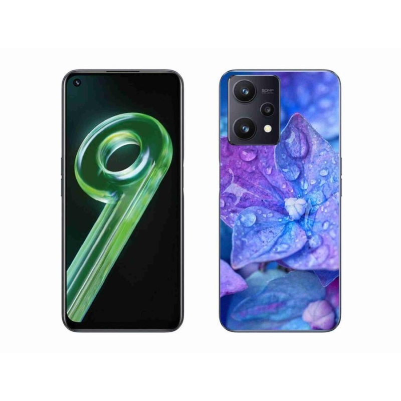 Gelové pouzdro mmCase na mobil Realme 9 5G - fialový květ