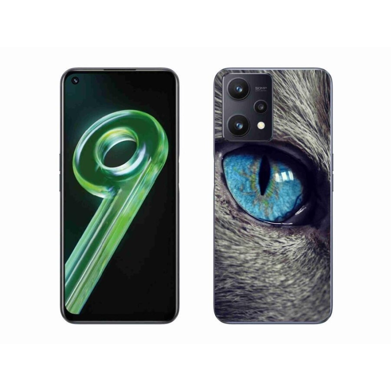 Gelové pouzdro mmCase na mobil Realme 9 5G - modré kočičí oko