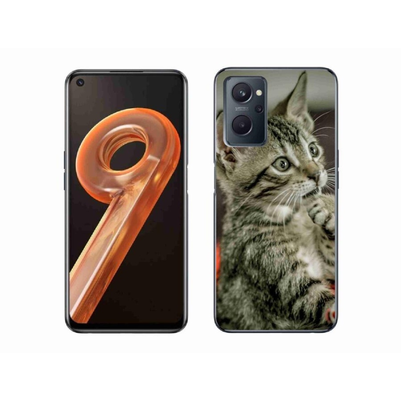 Gelové pouzdro mmCase na mobil Realme 9i - roztomilá kočka