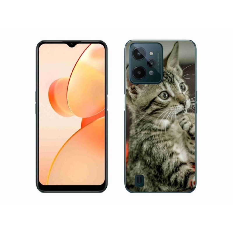 Gelové pouzdro mmCase na mobil Realme C31 - roztomilá kočka