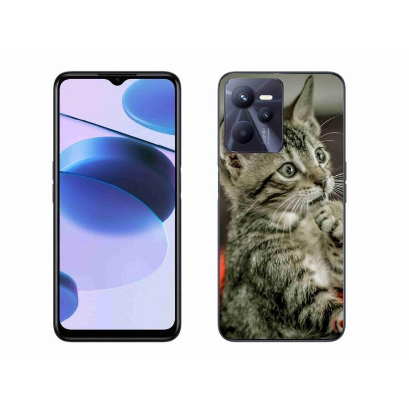 Gelové pouzdro mmCase na mobil Realme C35 - roztomilá kočka