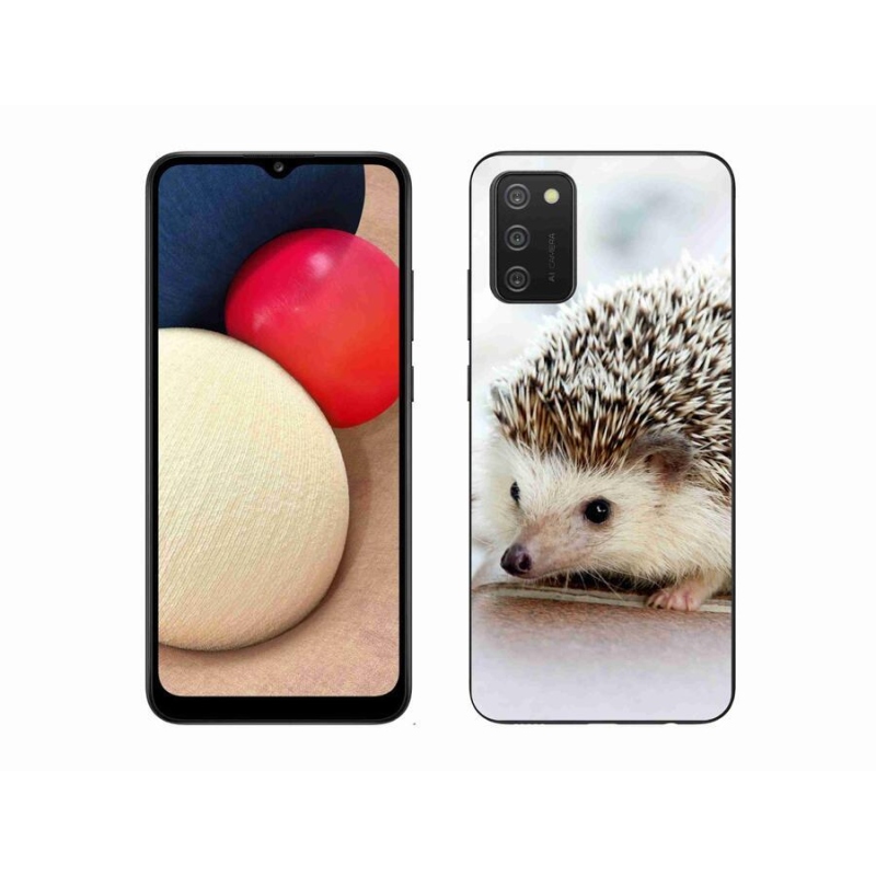 Gelové pouzdro mmCase na mobil Samsung Galaxy A02s (164.2x75.9x9.1mm) - ježek