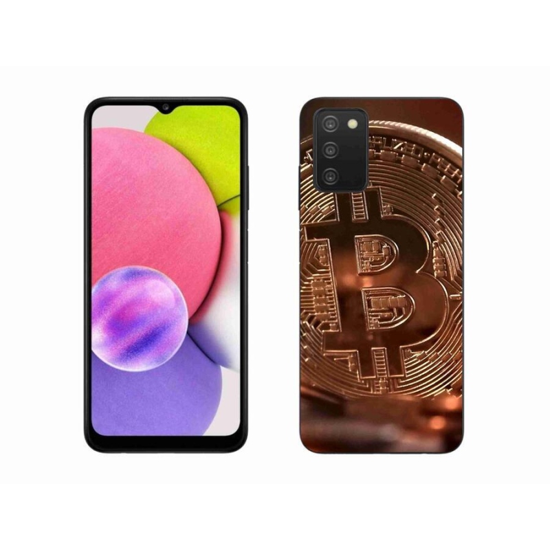 Gelové pouzdro mmCase na mobil Samsung Galaxy A03s (166.6 x 75.9 x 9.1) - bitcoin