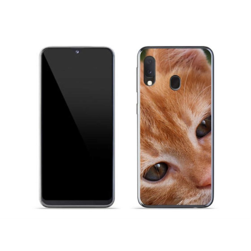 Gelové pouzdro mmCase na mobil Samsung Galaxy A20e - zrzavé kotě