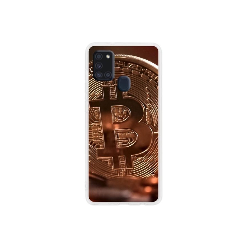 Gelové pouzdro mmCase na mobil Samsung Galaxy A21s - bitcoin