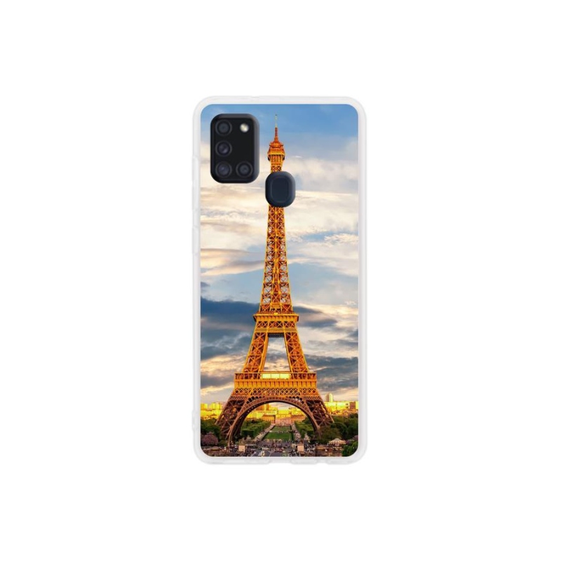 Gelové pouzdro mmCase na mobil Samsung Galaxy A21s - eiffelova věž 3