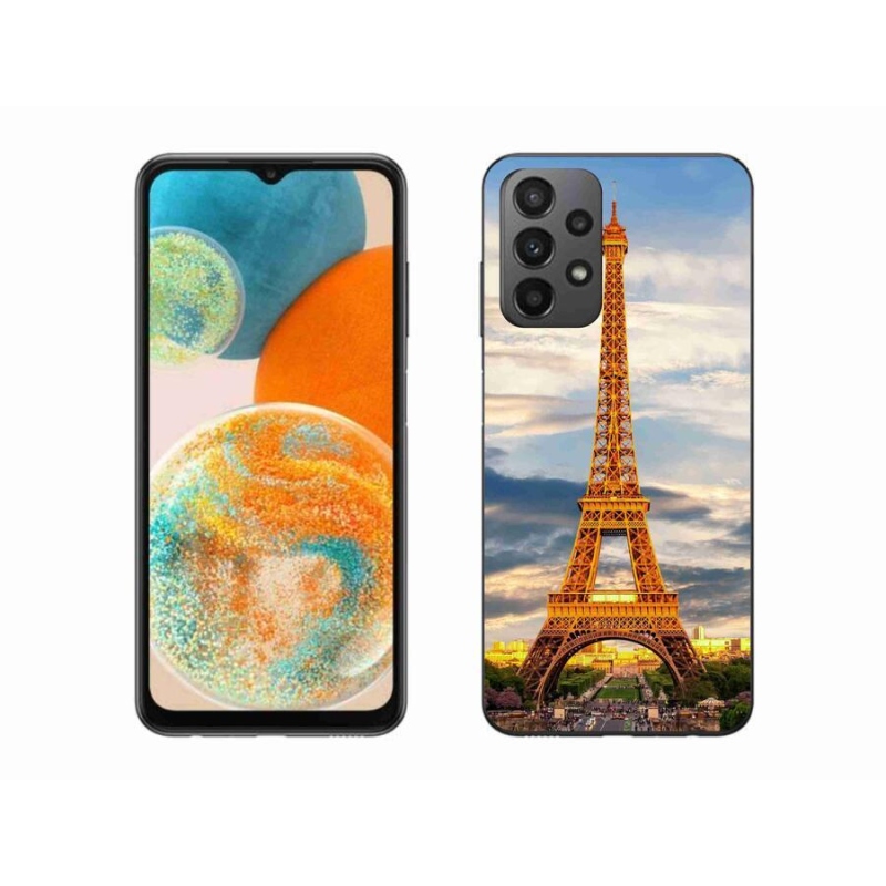 Gelové pouzdro mmCase na mobil Samsung Galaxy A23 4G/5G - eiffelova věž 3
