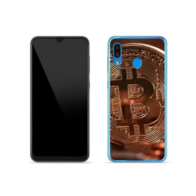 Gelové pouzdro mmCase na mobil Samsung Galaxy A30 - bitcoin