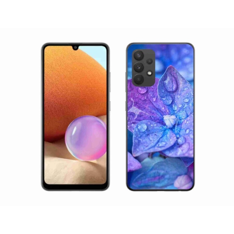 Gelové pouzdro mmCase na mobil Samsung Galaxy A32 4G - fialový květ