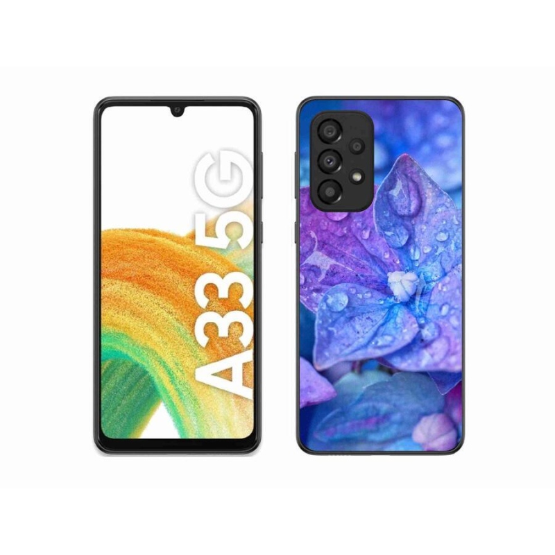 Gelové pouzdro mmCase na mobil Samsung Galaxy A33 5G - fialový květ