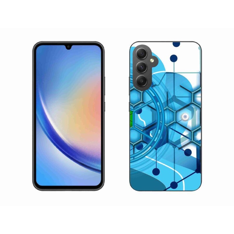 Gelové pouzdro mmCase na mobil Samsung Galaxy A34 5G - abstraktní vzor 2
