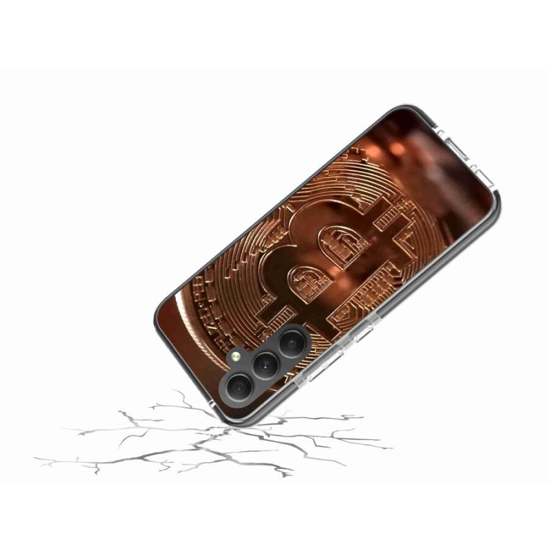 Gelové pouzdro mmCase na mobil Samsung Galaxy A34 5G - bitcoin