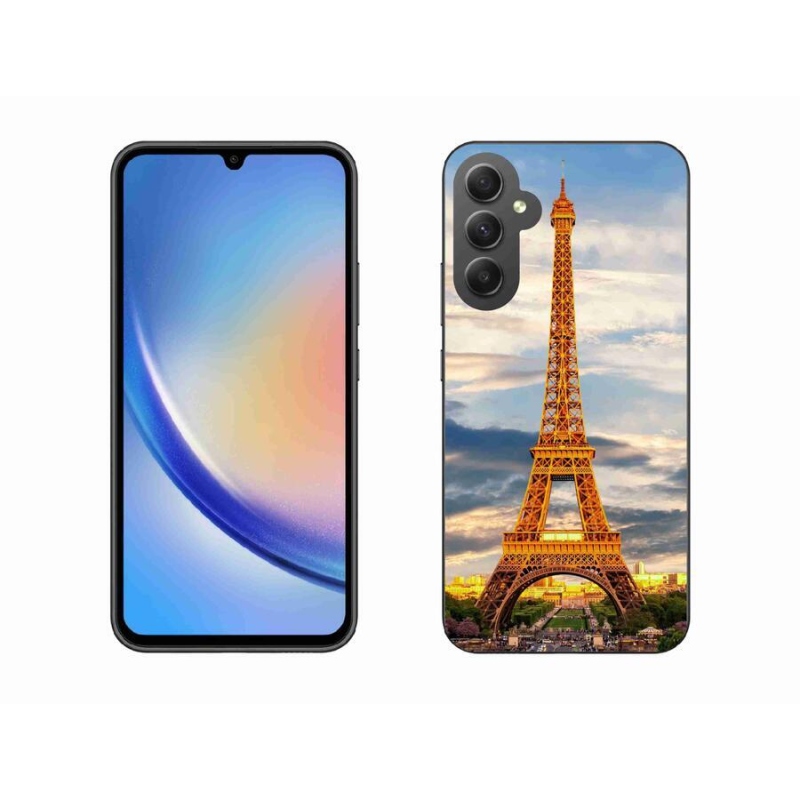 Gelové pouzdro mmCase na mobil Samsung Galaxy A34 5G - eiffelova věž 3