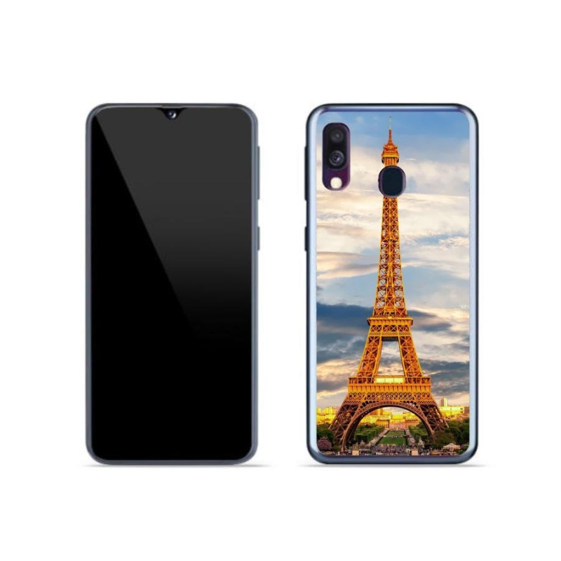 Gelové pouzdro mmCase na mobil Samsung Galaxy A40 - eiffelova věž 3
