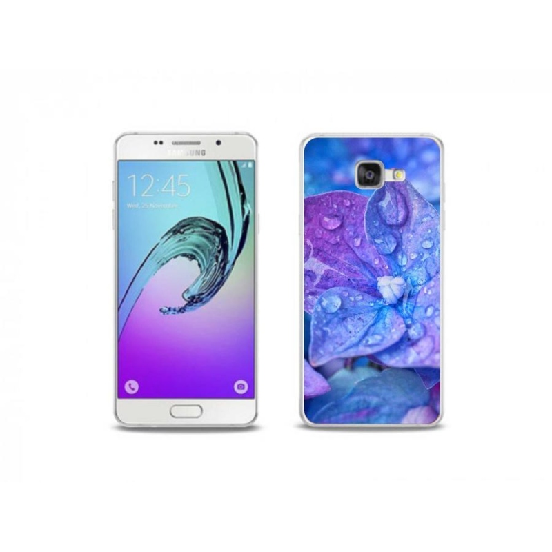 Gelové pouzdro mmCase na mobil Samsung Galaxy A5 (2016) - fialový květ