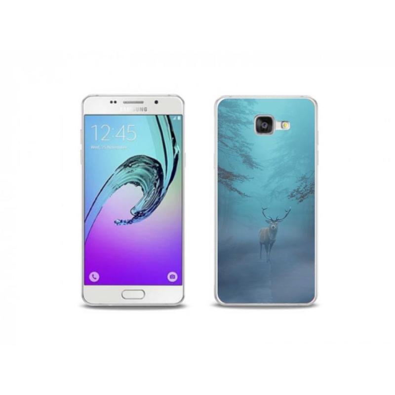 Gelové pouzdro mmCase na mobil Samsung Galaxy A5 (2016) - jelen v mlze