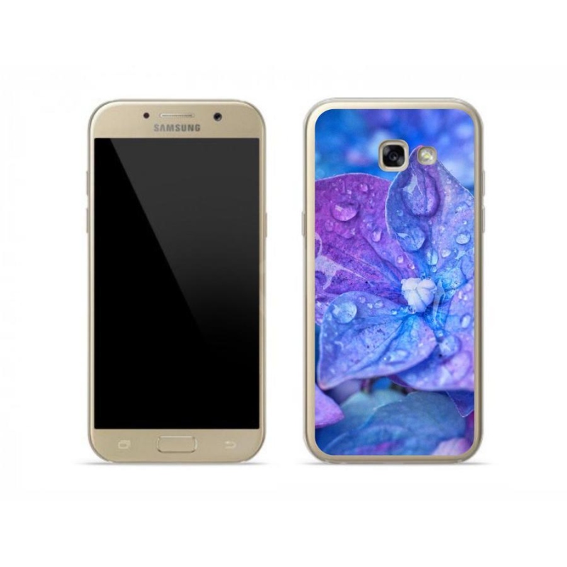 Gelové pouzdro mmCase na mobil Samsung Galaxy A5 (2017) - fialový květ