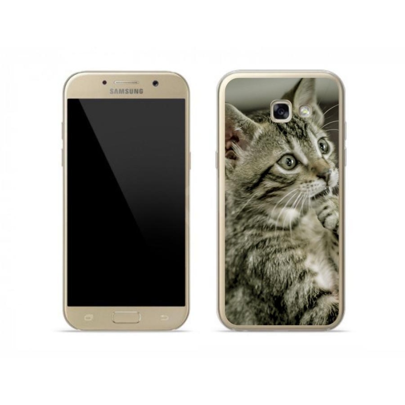 Gelové pouzdro mmCase na mobil Samsung Galaxy A5 (2017) - roztomilá kočka