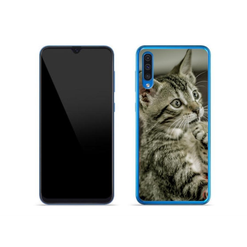 Gelové pouzdro mmCase na mobil Samsung Galaxy A50 - roztomilá kočka