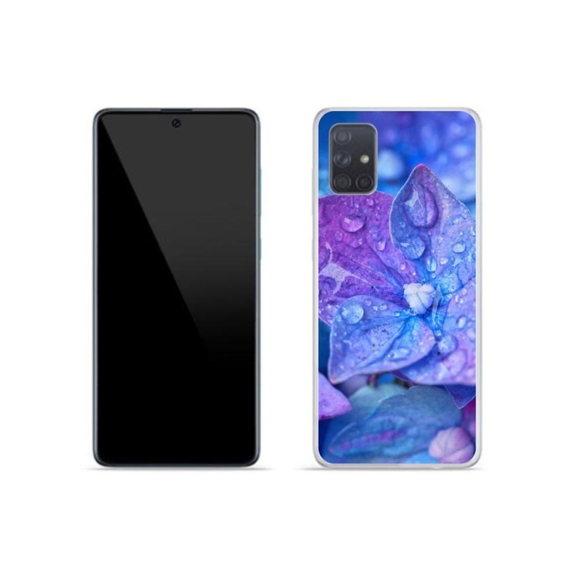 Gelové pouzdro mmCase na mobil Samsung Galaxy A51 - fialový květ