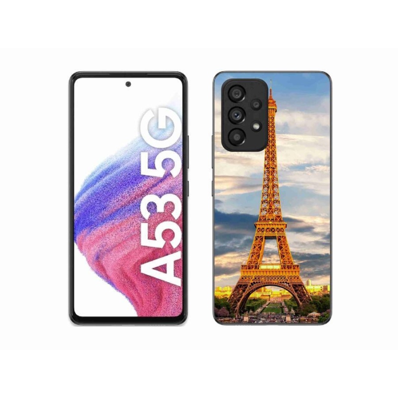 Gelové pouzdro mmCase na mobil Samsung Galaxy A53 5G - eiffelova věž 3