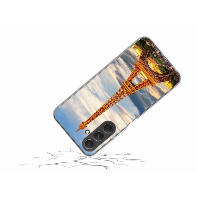 Gelové pouzdro mmCase na mobil Samsung Galaxy A54 5G - eiffelova věž 3