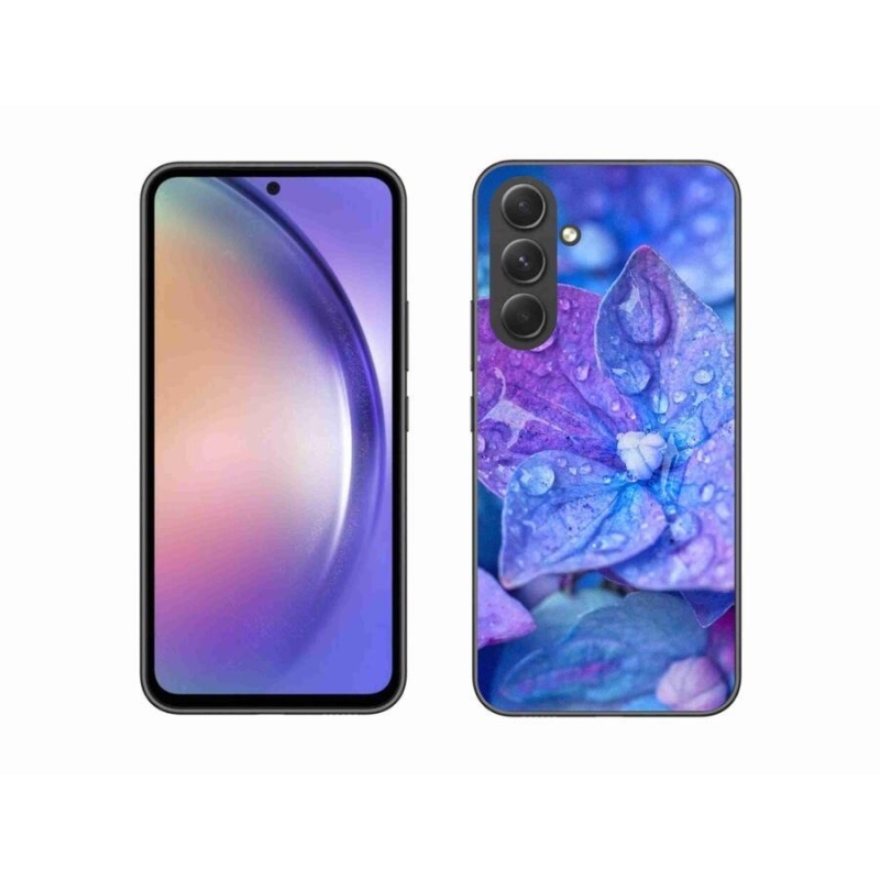 Gelové pouzdro mmCase na mobil Samsung Galaxy A54 5G - fialový květ