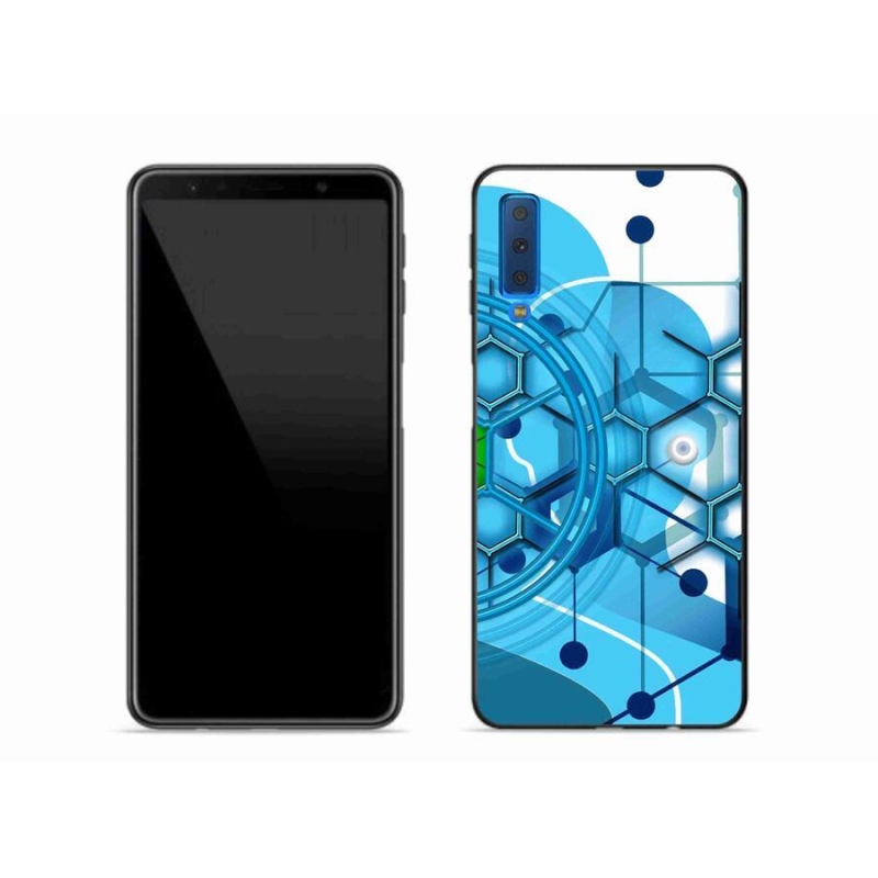 Gelové pouzdro mmCase na mobil Samsung Galaxy A7 (2018) - abstraktní vzor 2
