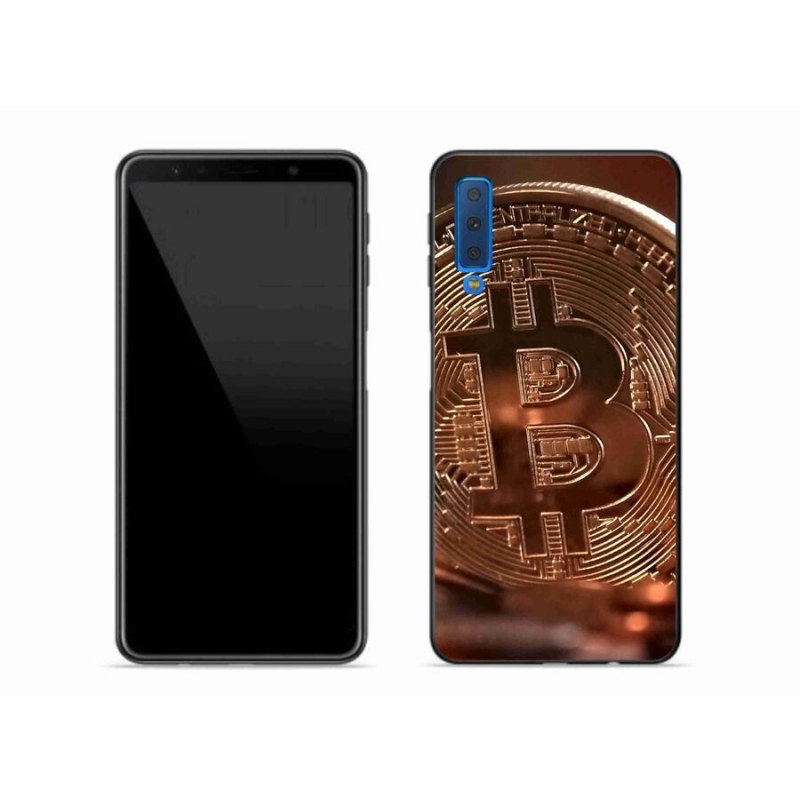 Gelové pouzdro mmCase na mobil Samsung Galaxy A7 (2018) - bitcoin