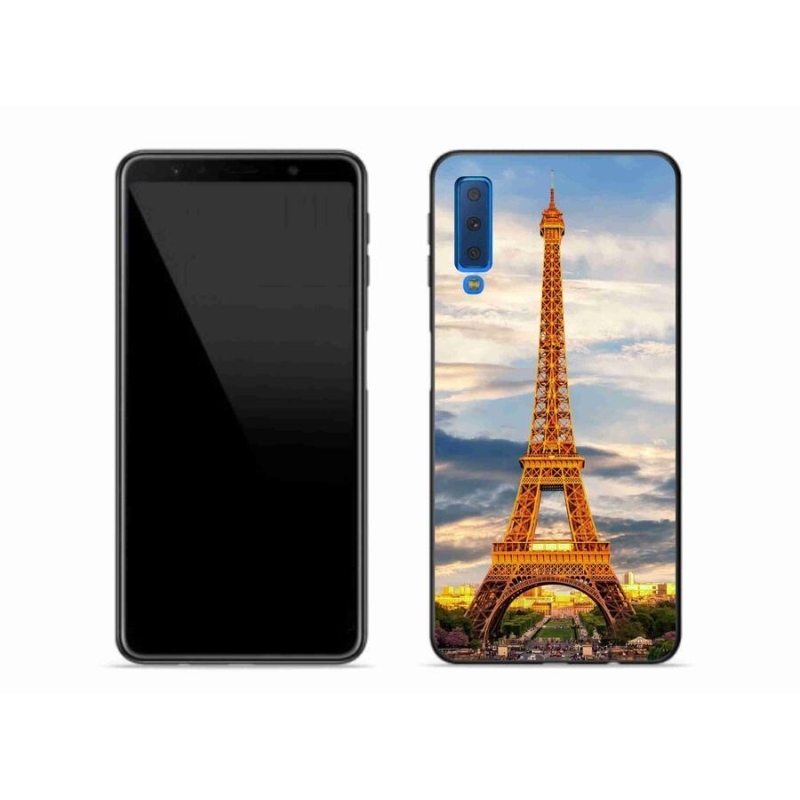 Gelové pouzdro mmCase na mobil Samsung Galaxy A7 (2018) - eiffelova věž 3
