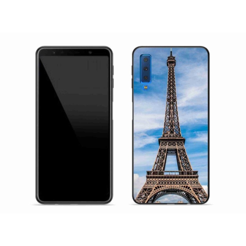 Gelové pouzdro mmCase na mobil Samsung Galaxy A7 (2018) - eiffelova věž 4