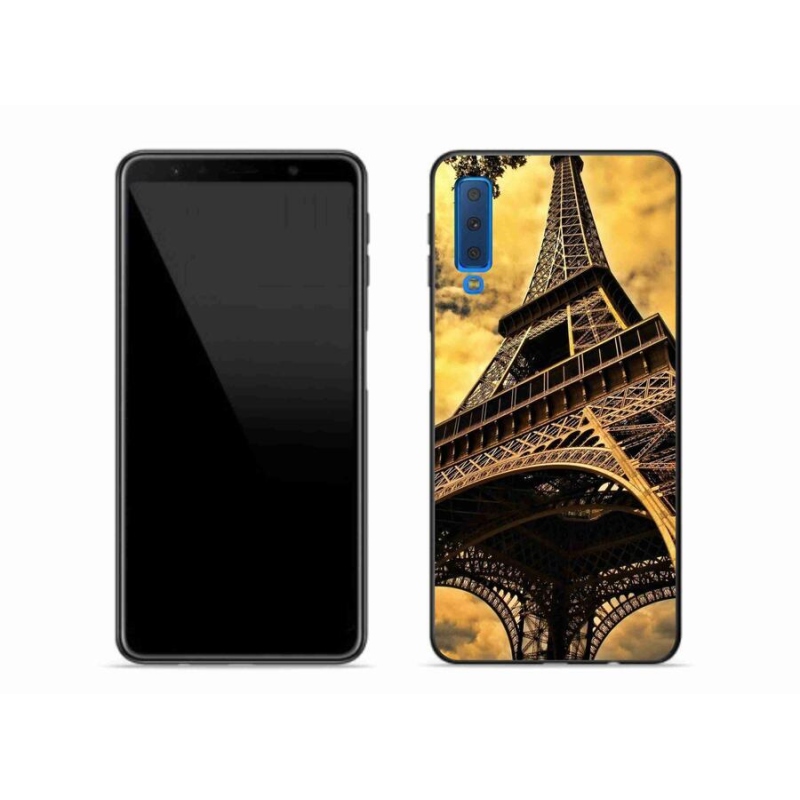 Gelové pouzdro mmCase na mobil Samsung Galaxy A7 (2018) - eiffelova věž