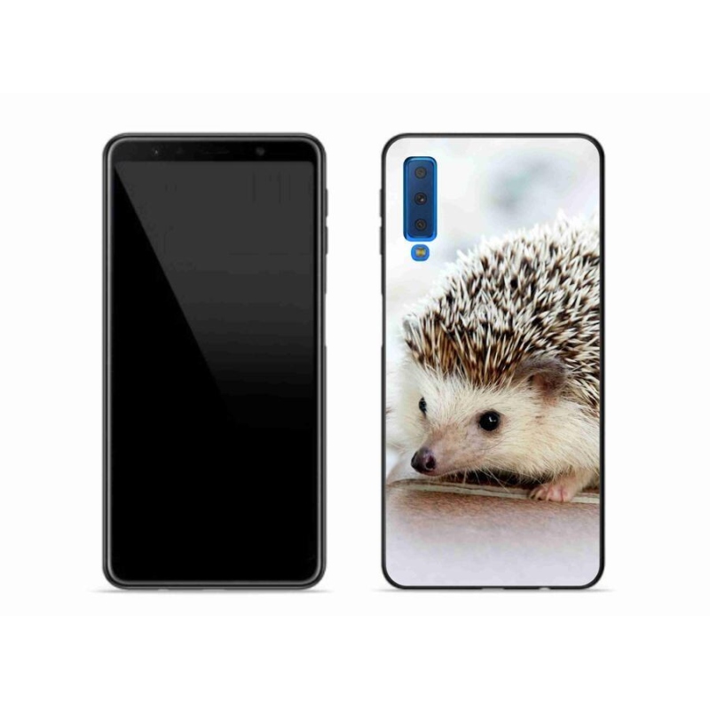 Gelové pouzdro mmCase na mobil Samsung Galaxy A7 (2018) - ježek