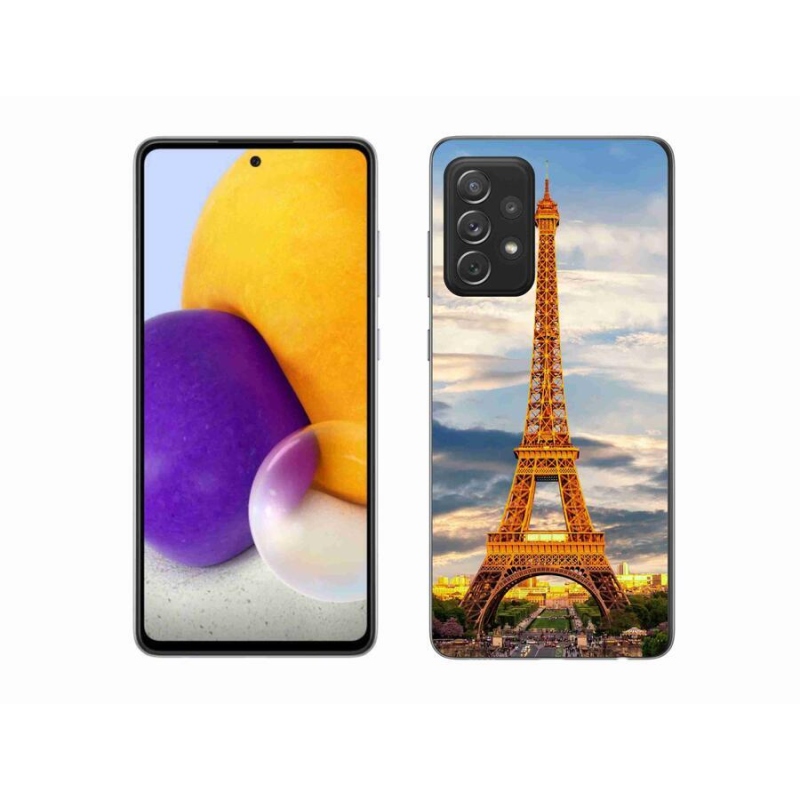 Gelové pouzdro mmCase na mobil Samsung Galaxy A72/A72 5G - eiffelova věž 3