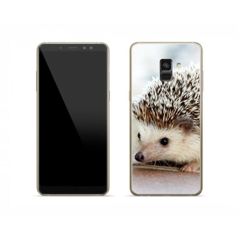 Gelové pouzdro mmCase na mobil Samsung Galaxy A8 (2018) - ježek